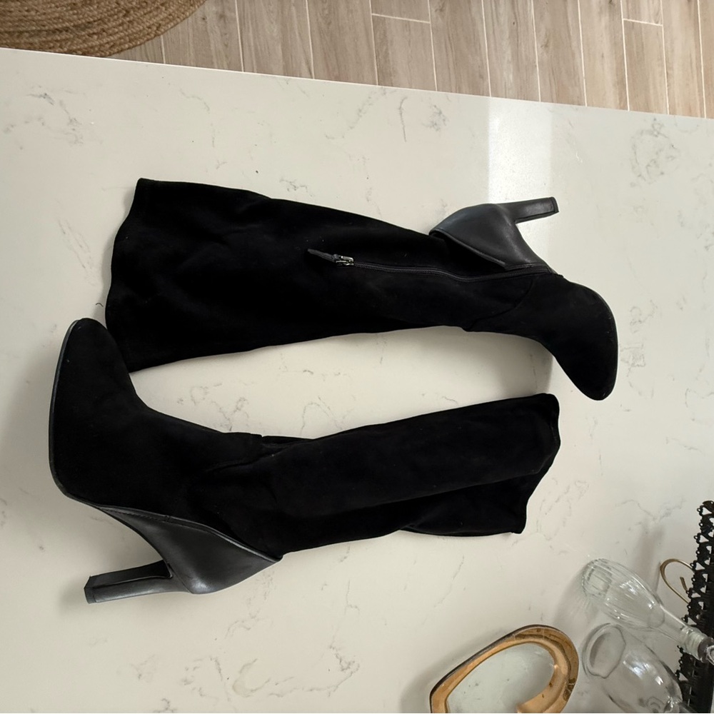 Franco Sarto Black Over the Knee Boots